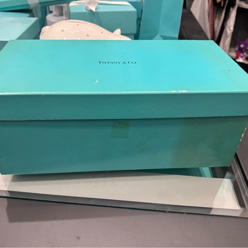 Tiffany & Co. White Mugs with Blue and Floral Design - Picture 6 of 7